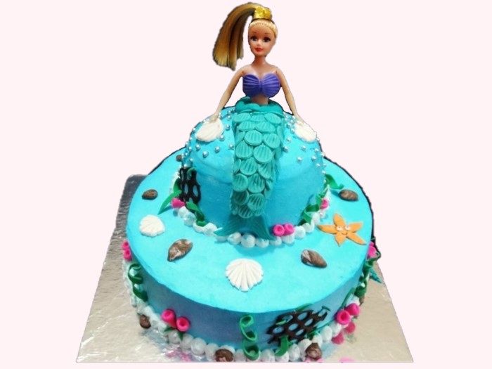Pineapple Mermaid Doll Cake online delivery in Noida, Delhi, NCR,
                    Gurgaon